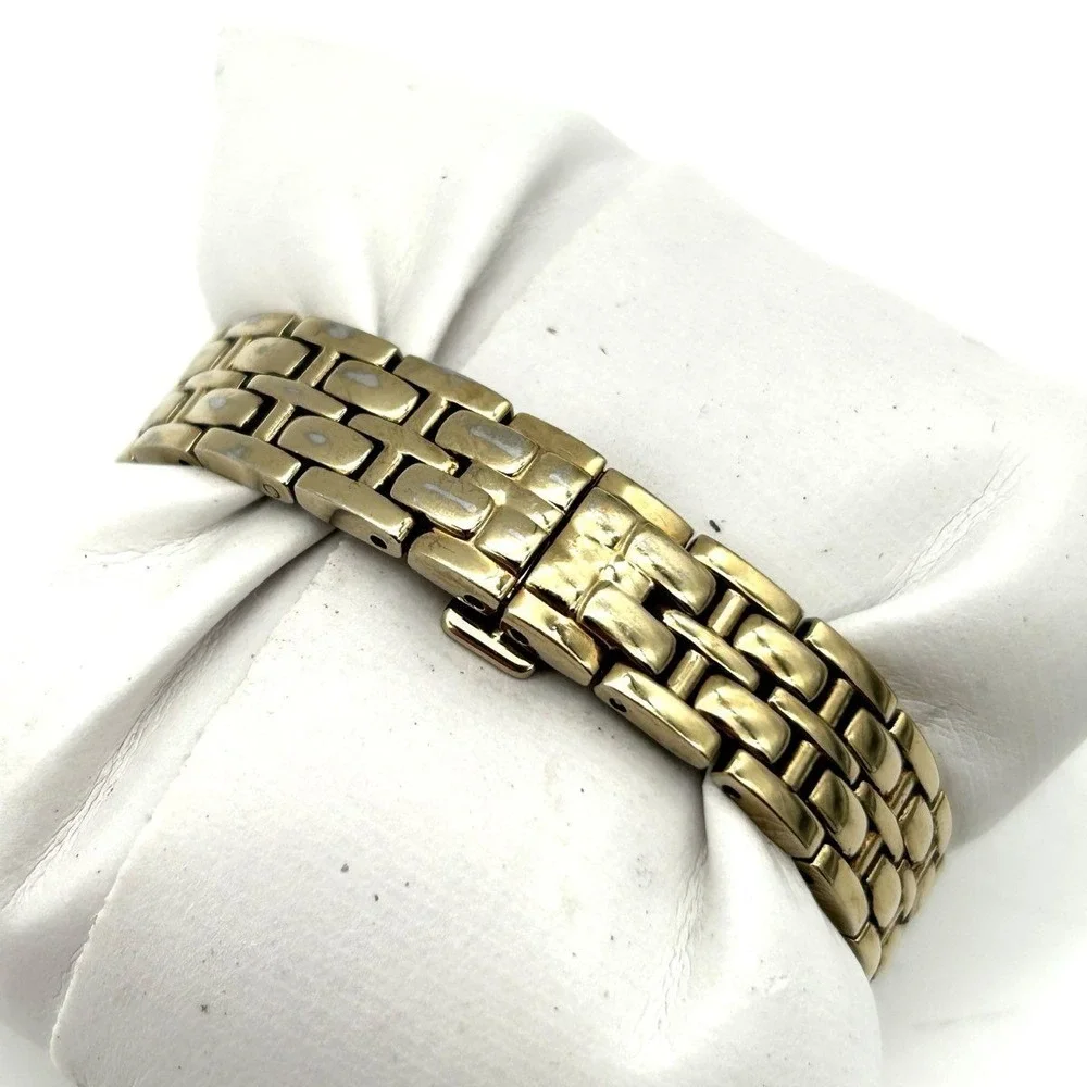 Vintage Seiko Women's Gold Tone Watch Mother of Pearl Dial 1N00-0GR0 Quartz